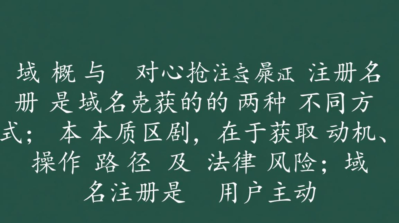 抢注域名和注册域名具体有什么区别？