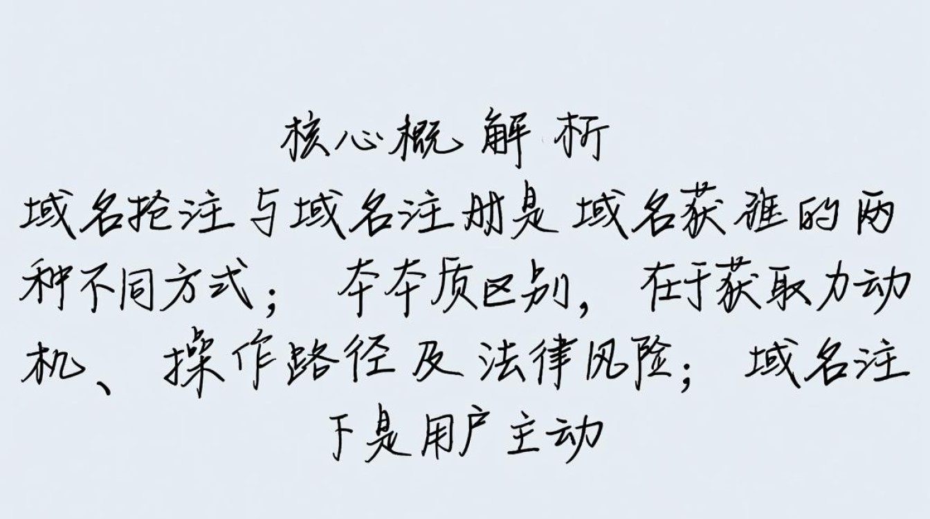 抢注域名和注册域名具体有什么区别？