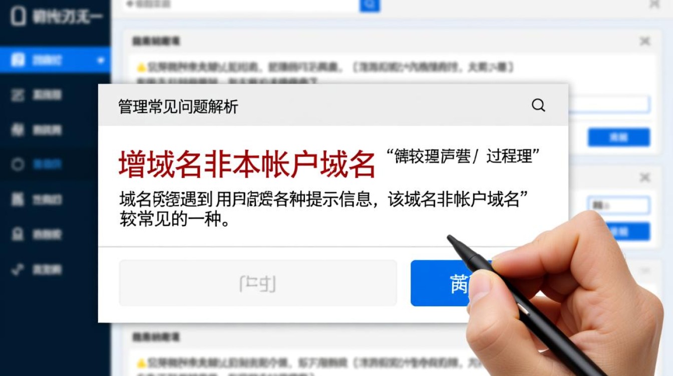 该域名非本帐户域名，如何找回或添加到本帐户？