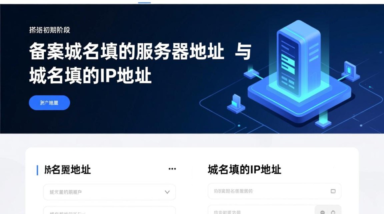 备案域名填服务器地址，域名填IP地址，这样操作对吗？