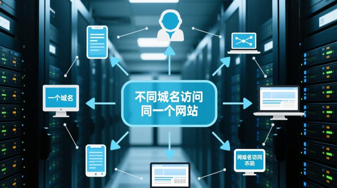 不同域名访问同一网站可行吗？一个域名能访问不同网站吗？
