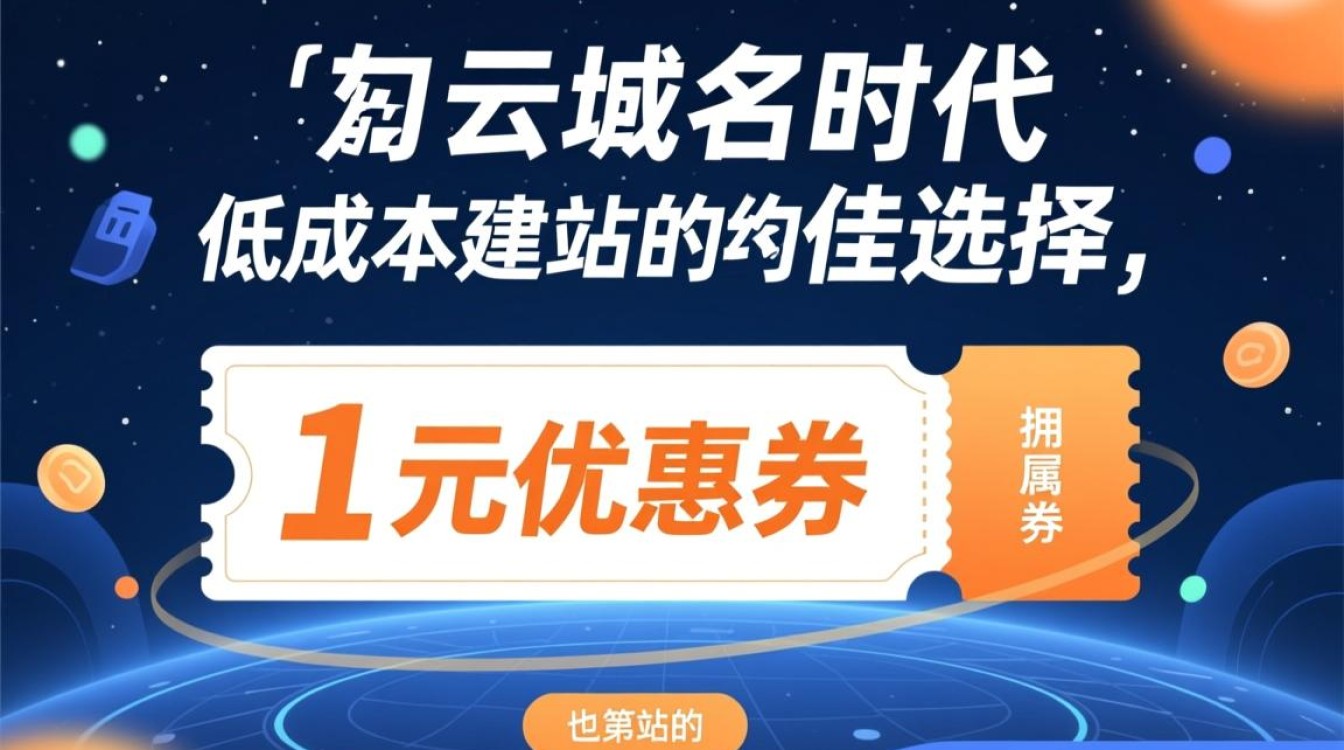 阿里云域名1元优惠券怎么领？新人能用的入口在哪？