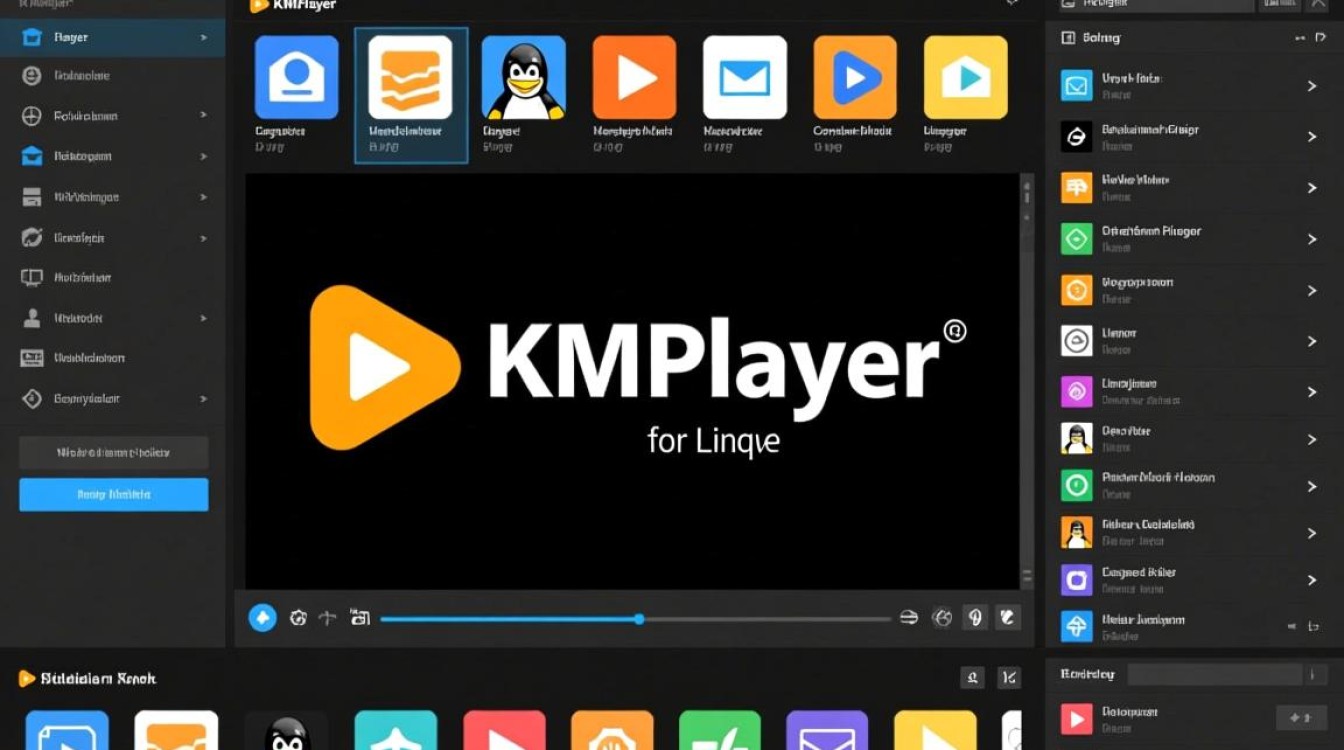 如何在Linux系统上安装并使用KMPlayer播放多媒体文件？