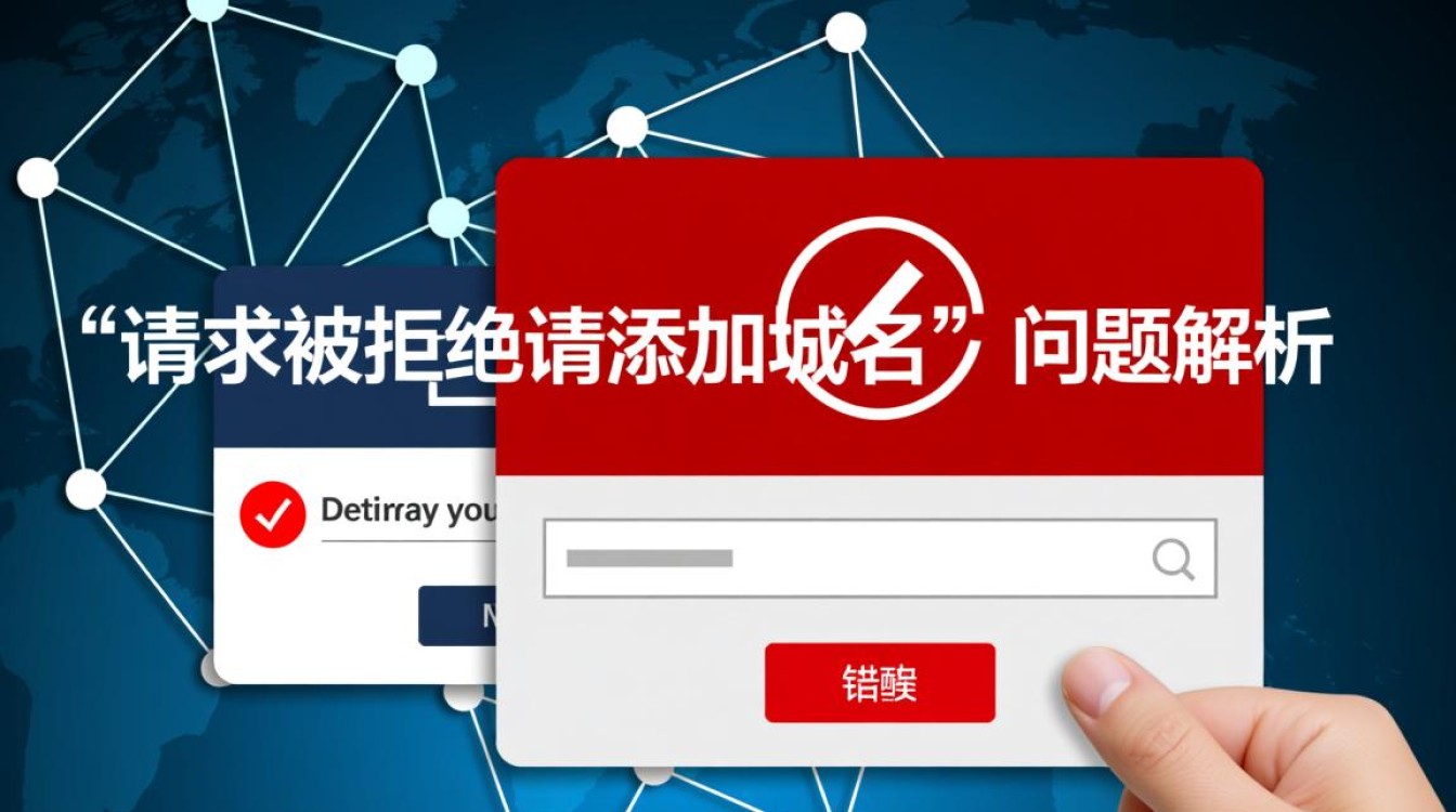 请求被拒绝请添加域名,为何添加后仍提示错误? 请求被拒绝请添加域名,为何添加后仍提示错误?