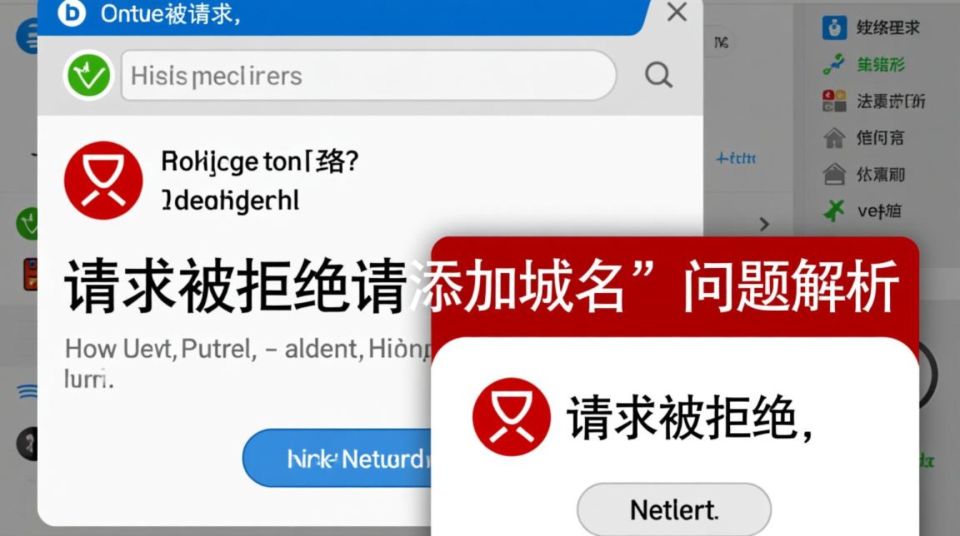 请求被拒绝请添加域名,为何添加后仍提示错误? 请求被拒绝请添加域名,为何添加后仍提示错误?