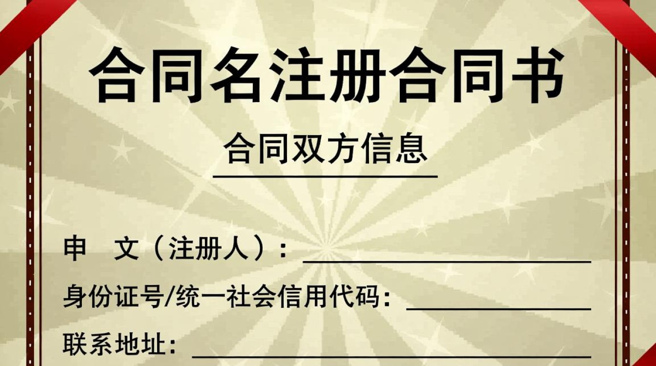 中文域名注册合同书包含哪些关键条款和注意事项? 中文域名注册合同书包含哪些关键条款和注意事项?