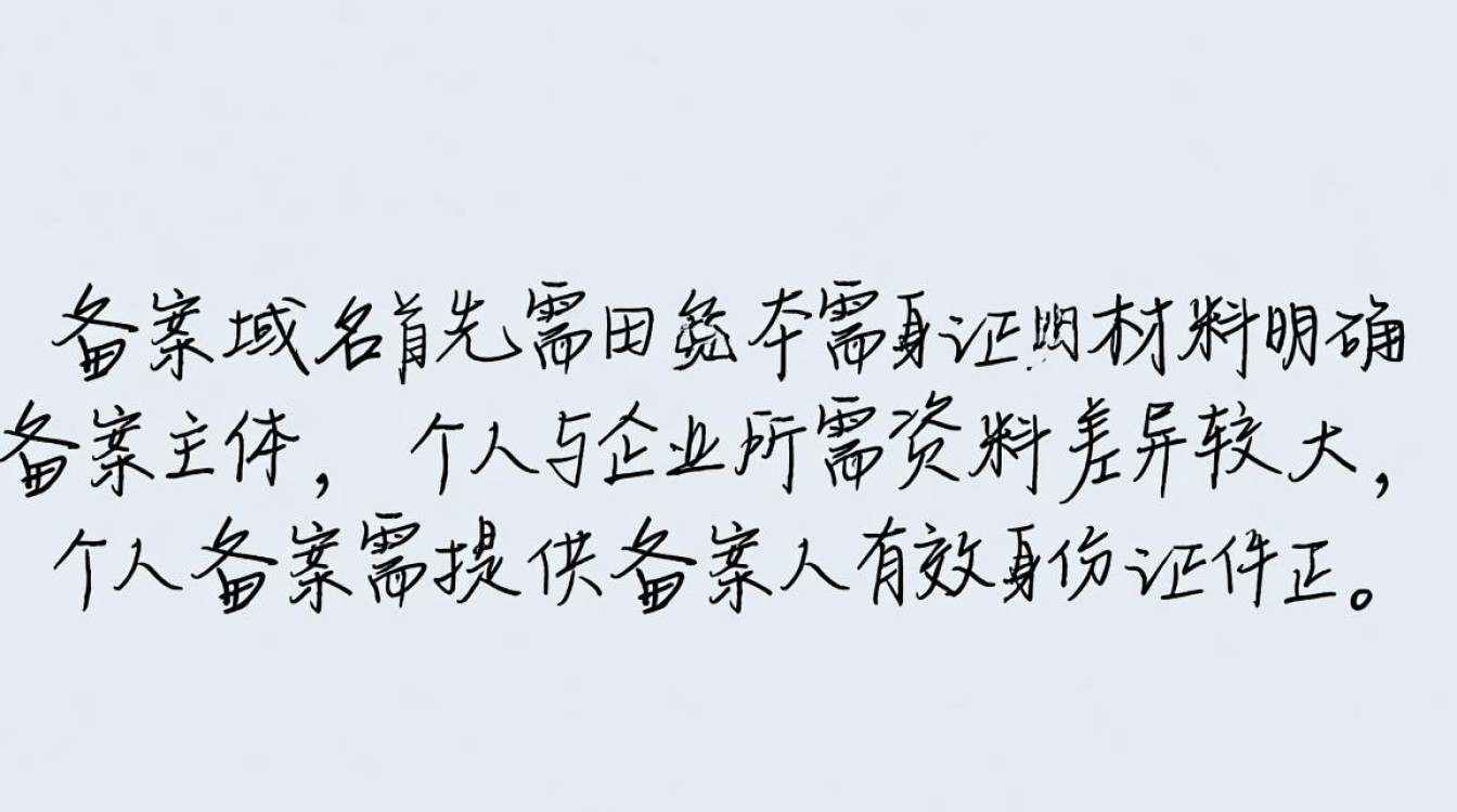 备案域名需要什么资料？新手必看准备清单