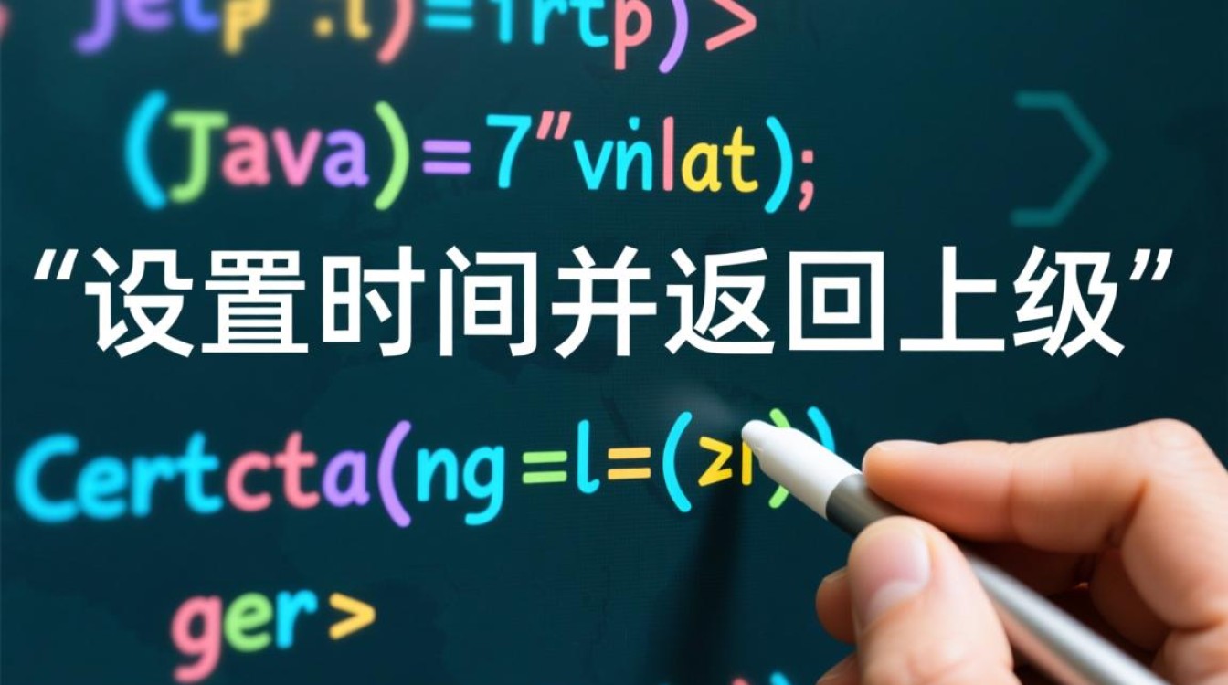 Java中如何设置时间并返回上一级页面或方法？