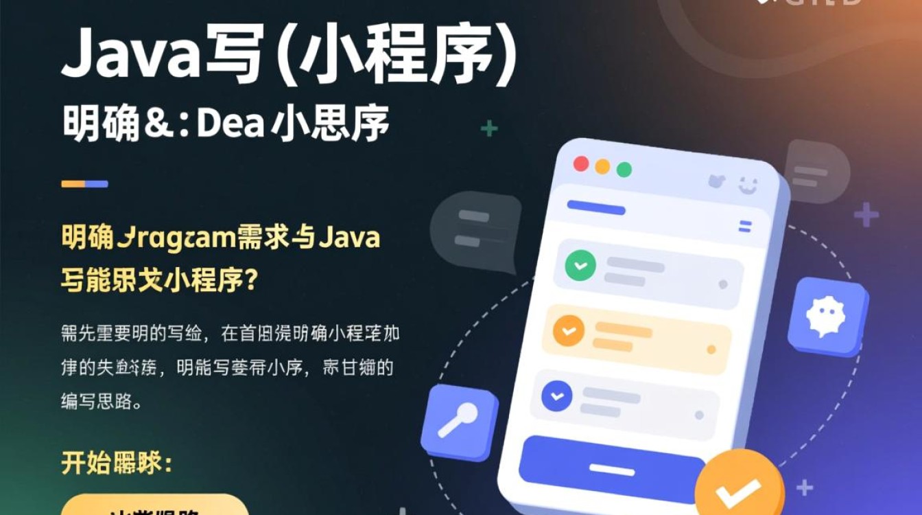 如何用Java写一个小程序?新手入门步骤详解 如何用Java写一个小程序?新手入门步骤详解