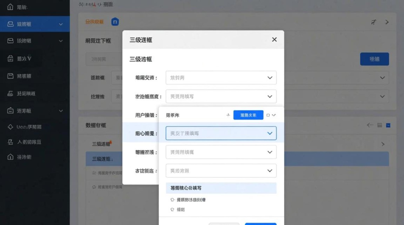 Java中三级联动下拉框如何实现动态数据加载与级联选择？