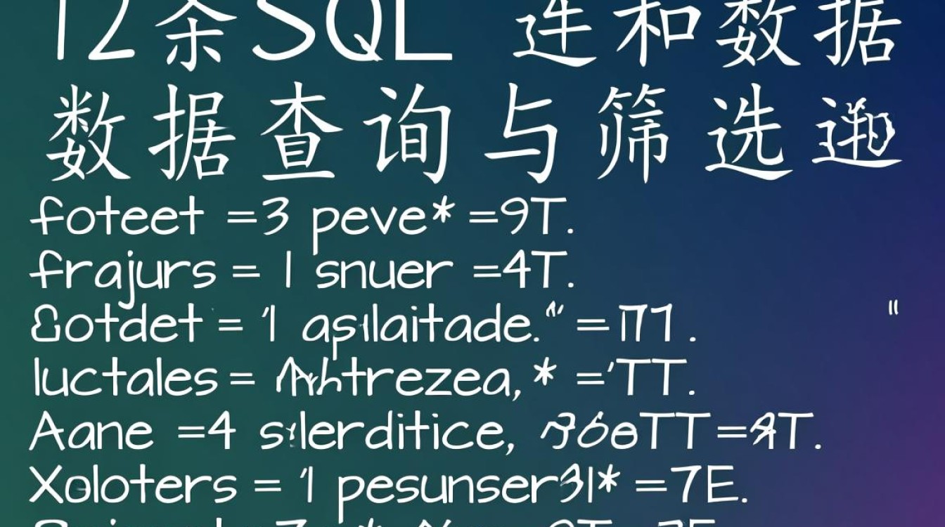 分享整理的12条SQL语句连同数据,有哪些实用技巧和避坑指南? 分享整理的12条SQL语句连同数据,有哪些实用技巧和避坑指南?