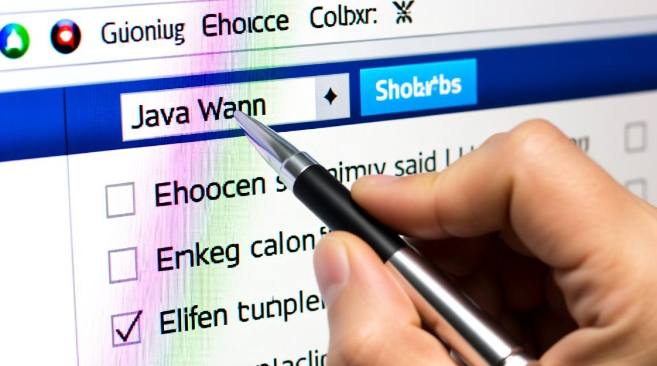 Java中如何实现并操作选择框组件？