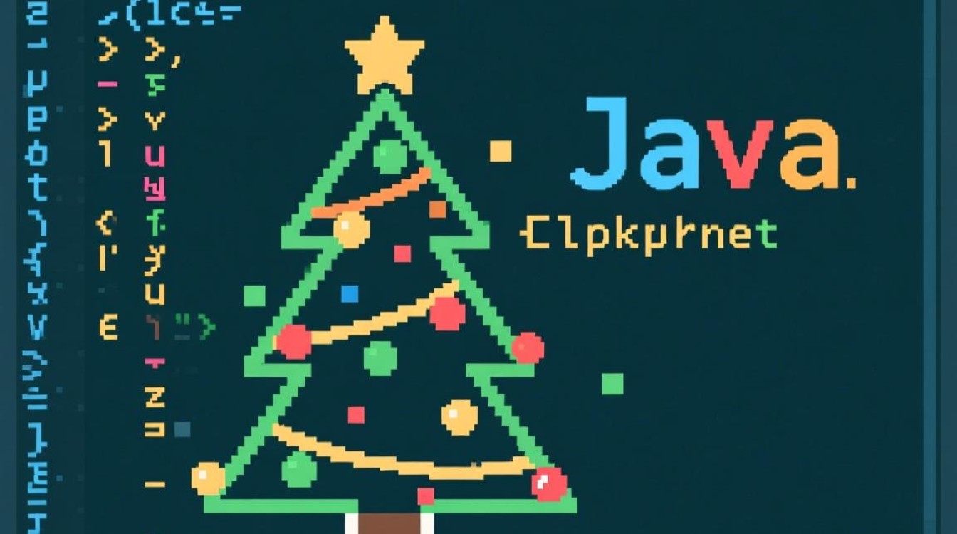 Java代码如何绘制动态圣诞树？