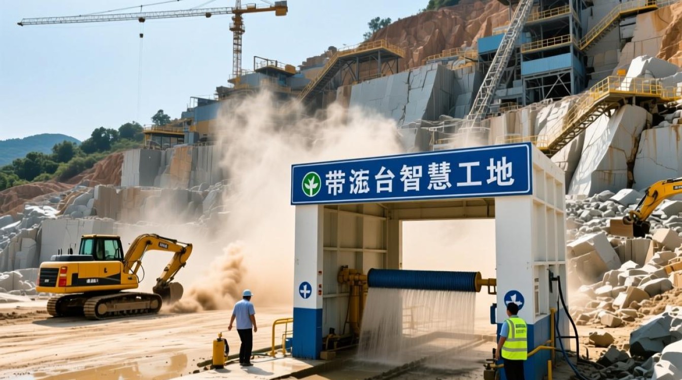 佛山矿山采石场洗车台智慧工地如何实现高效环保管理？