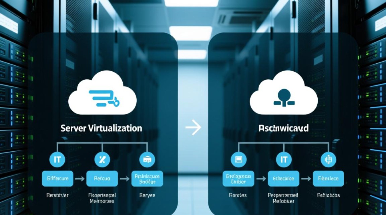 服务器虚拟化和私有云有啥区别？适用场景和成本差异大吗？