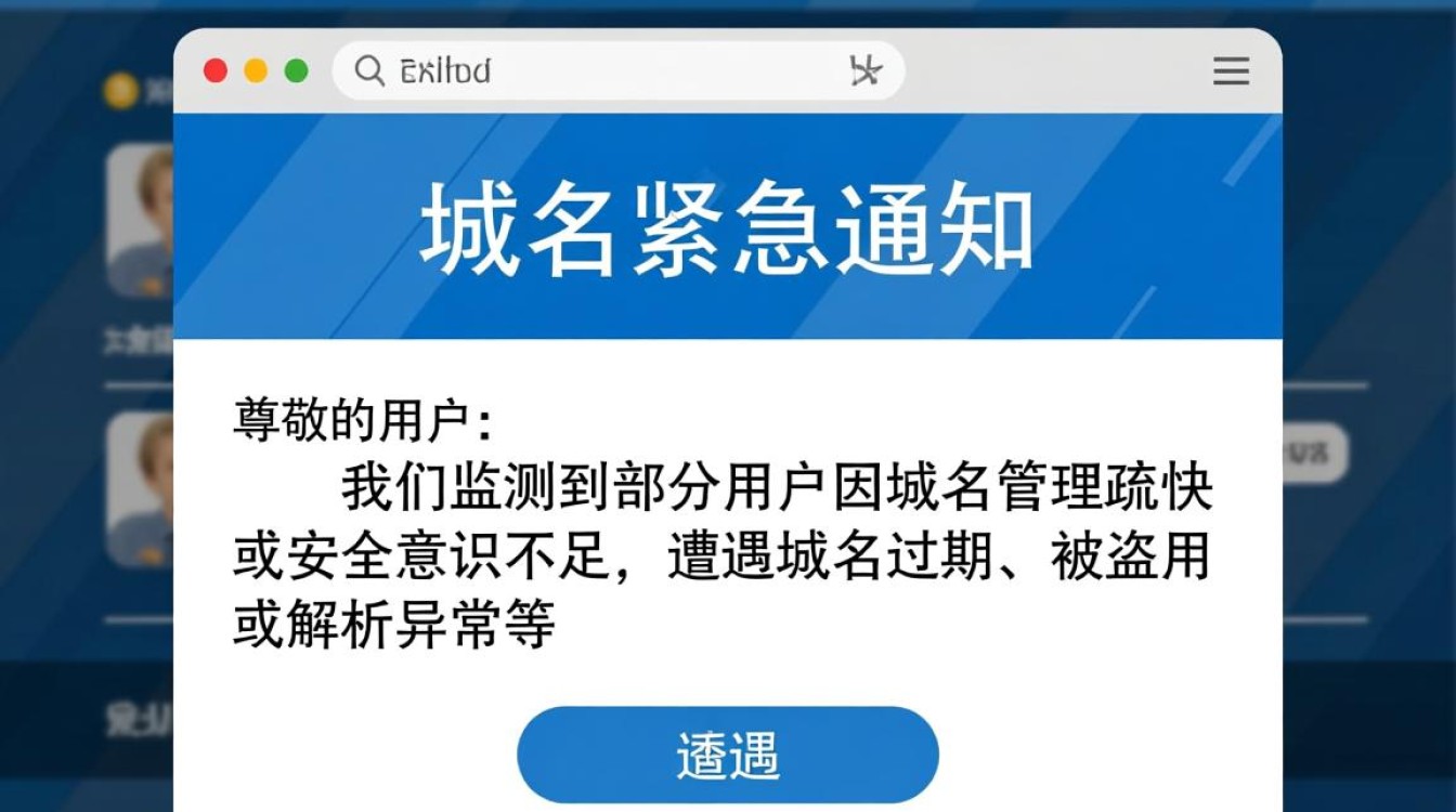 网页域名紧急通知？为何突然收到域名紧急通知？