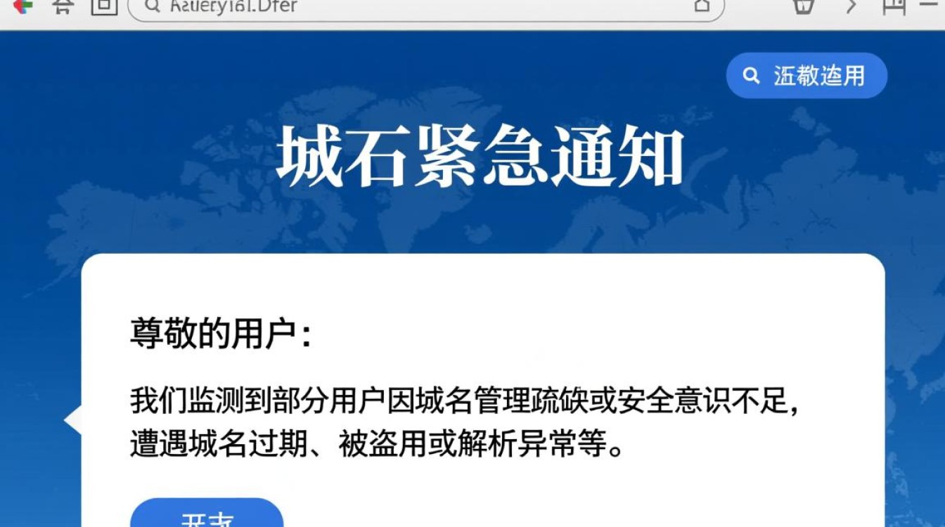 网页域名紧急通知？为何突然收到域名紧急通知？