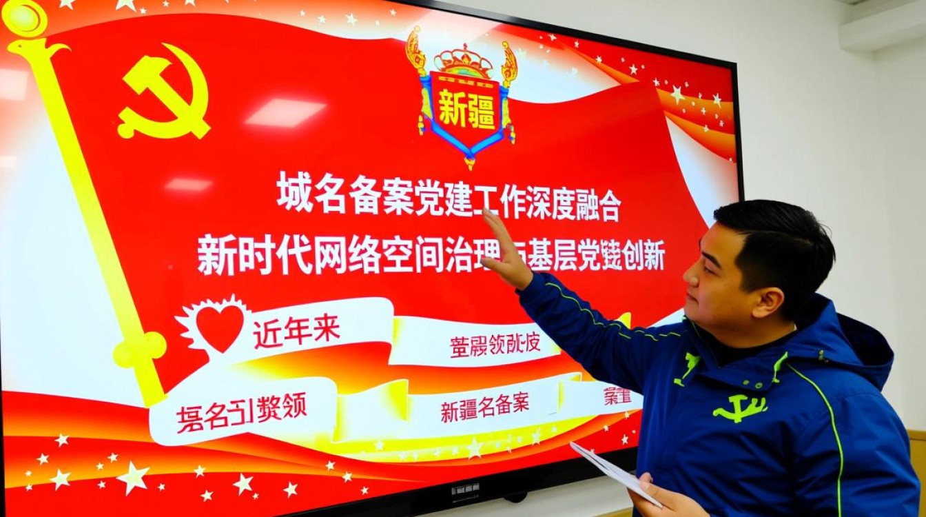 新疆域名备案如何融入党建？企业备案流程党建指导如何落地？