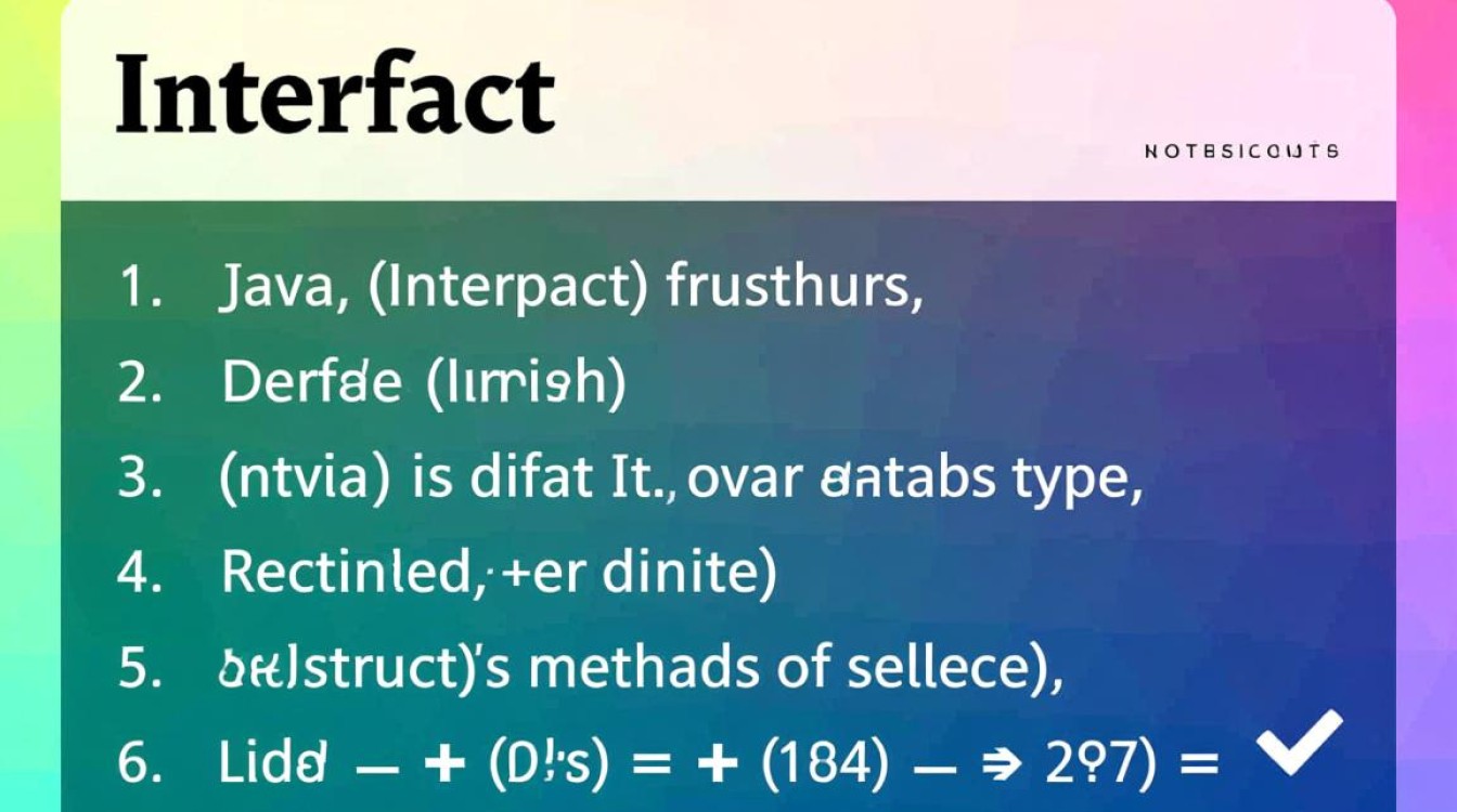 java中接口怎么定义