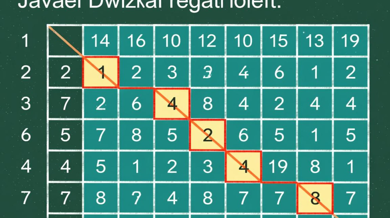 Java二维数组如何高效遍历对角线元素？