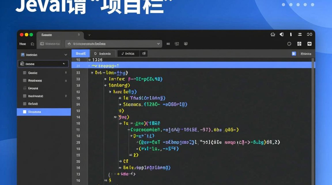 java怎么调出项目栏