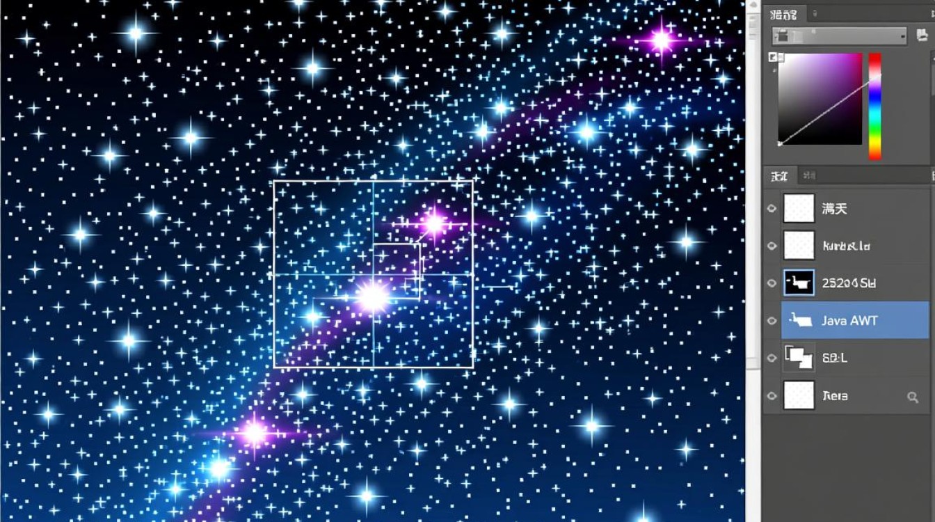 Java中怎么用代码实现满天星星效果？-好主机测评网