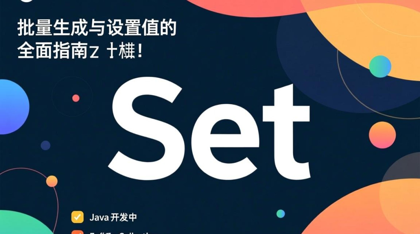 javaset怎么批量生成set设置值 javaset怎么批量生成set设置值