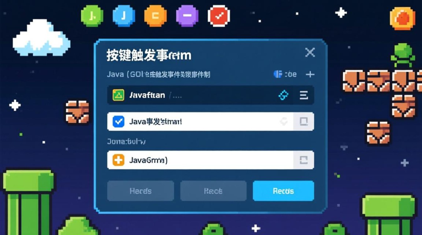 Java中如何为按钮添加按键触发事件的具体步骤是什么? Java中如何为按钮添加按键触发事件的具体步骤是什么?