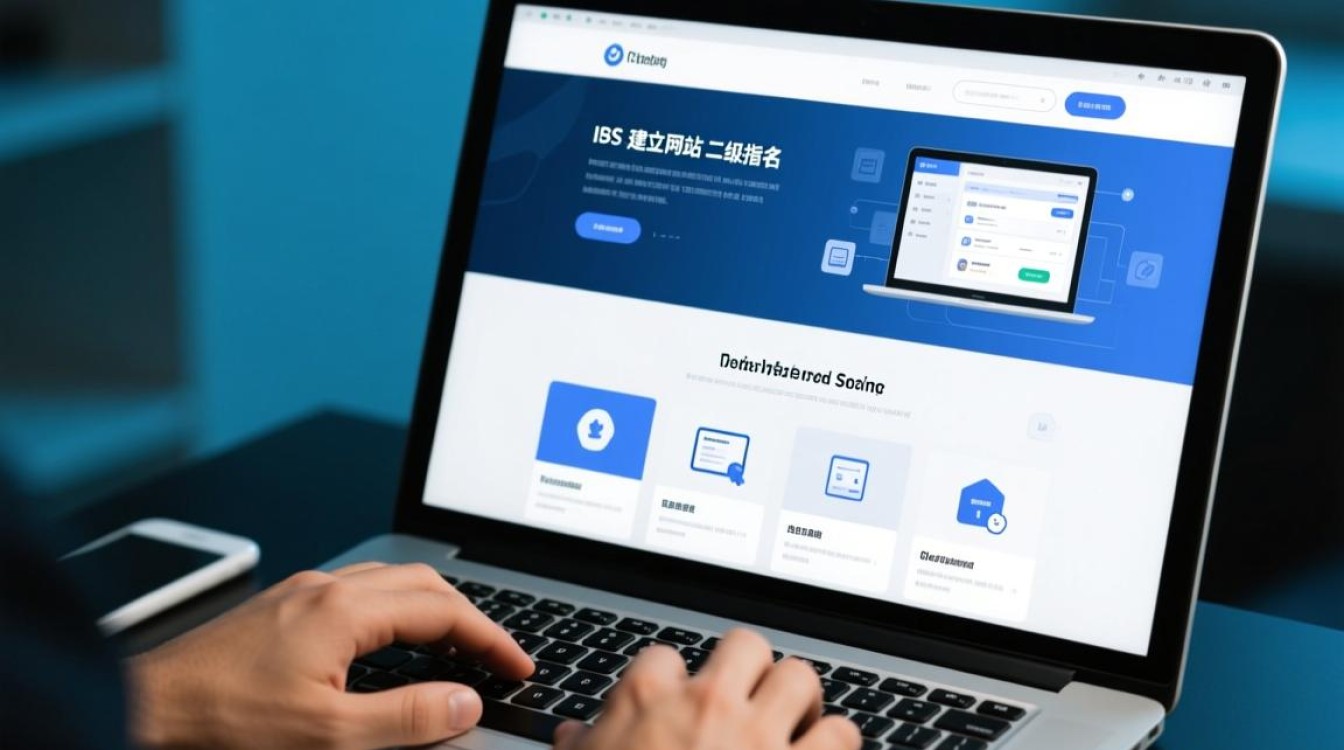 如何在IIS中用二级域名建立网站？详细步骤是什么？