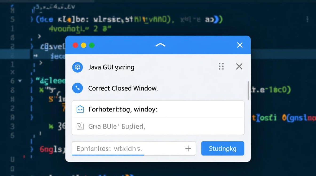 Java中怎么关闭GUI窗口?正确方法与常见问题解析 Java中怎么关闭GUI窗口?正确方法与常见问题解析