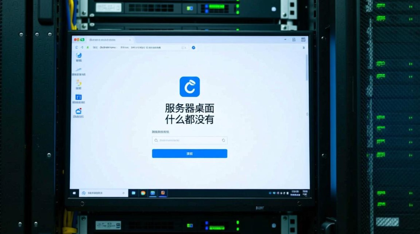 服务器桌面空白是故障还是正常设置？如何恢复桌面图标？