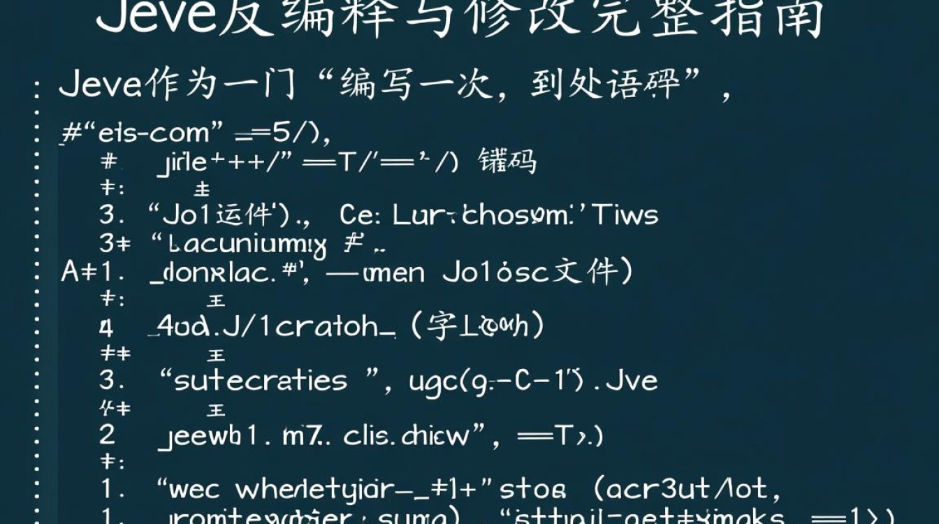 Java反编译后如何修改代码并重新编译运行？