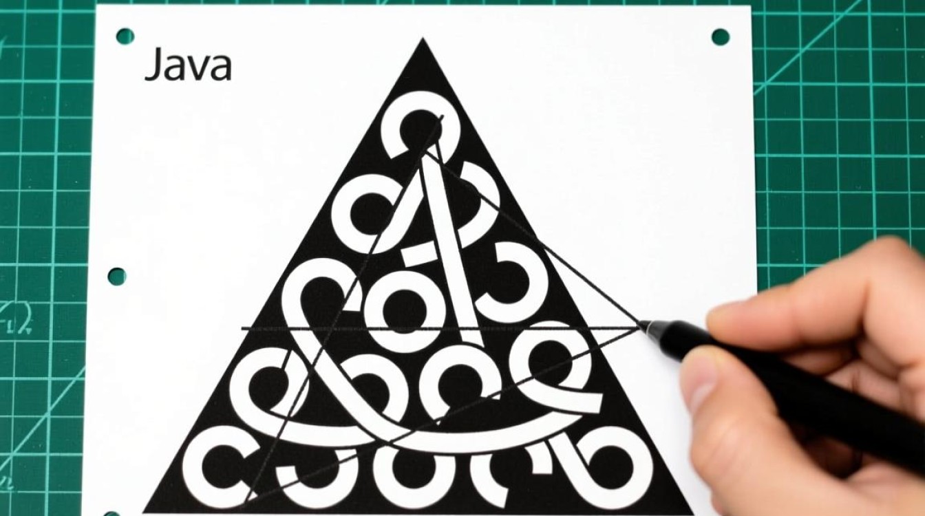 Java打印反三角形的代码怎么写？循环嵌套怎么实现？