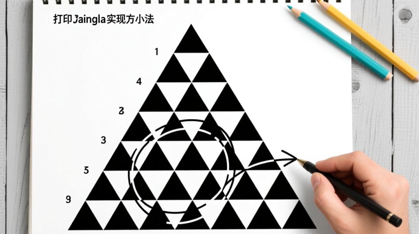 Java打印反三角形的代码怎么写？循环嵌套怎么实现？