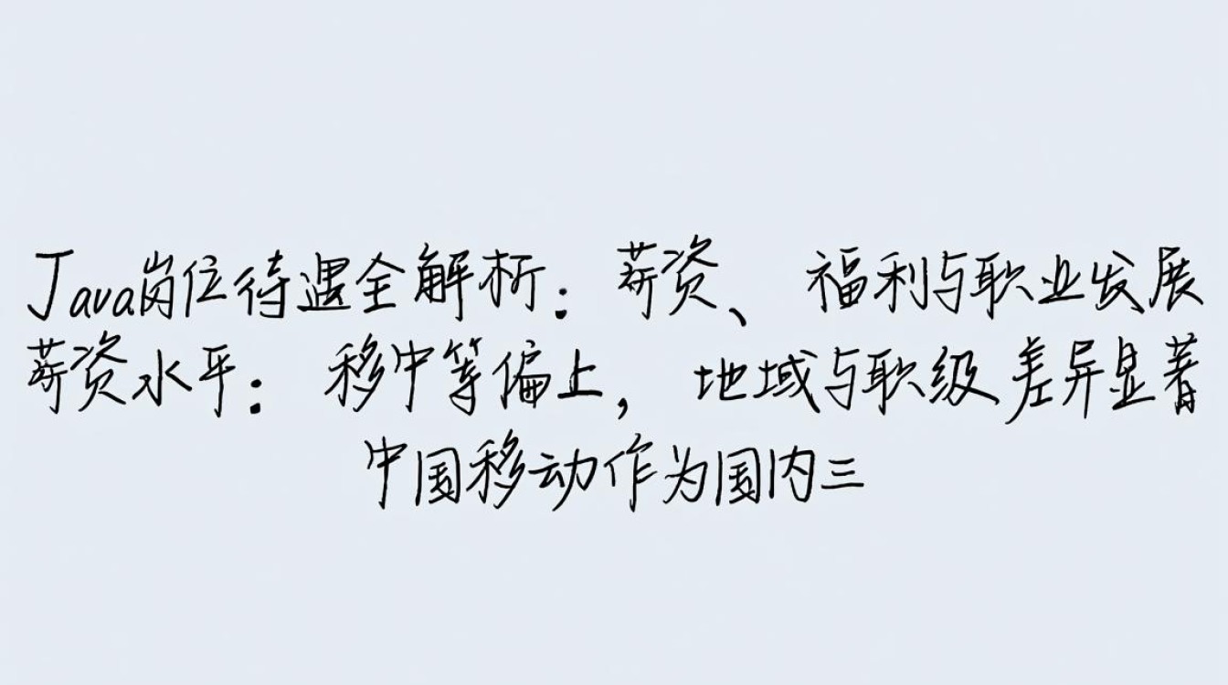 中国移动Java岗位薪资待遇具体是多少？工作强度与福利情况如何？