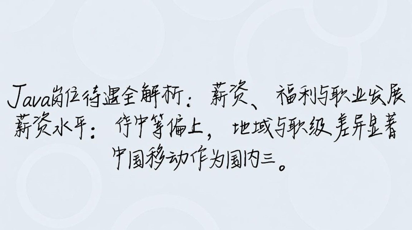 中国移动Java岗位薪资待遇具体是多少？工作强度与福利情况如何？