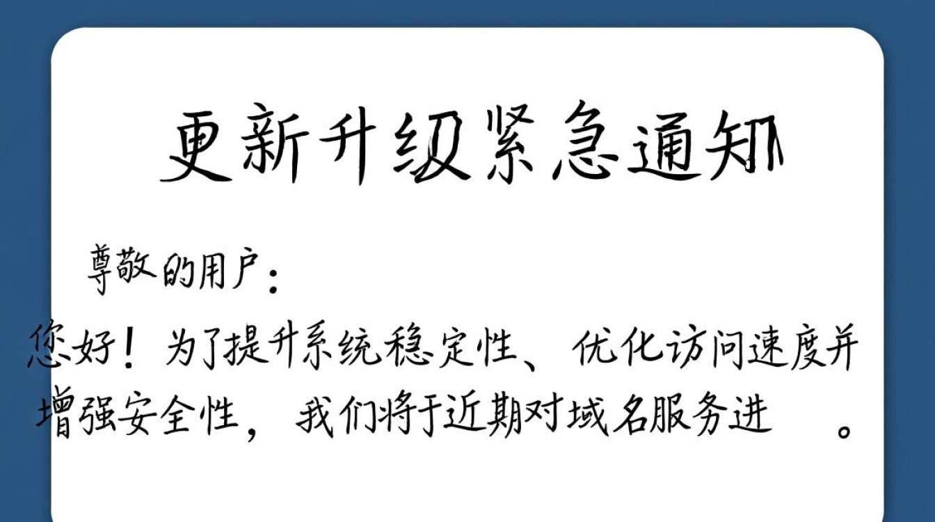 域名更新升级紧急通知，具体升级内容和时间是什么？