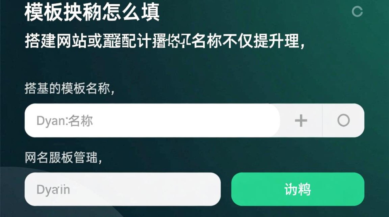 域名模板名称怎么填才规范？新手必看填写指南