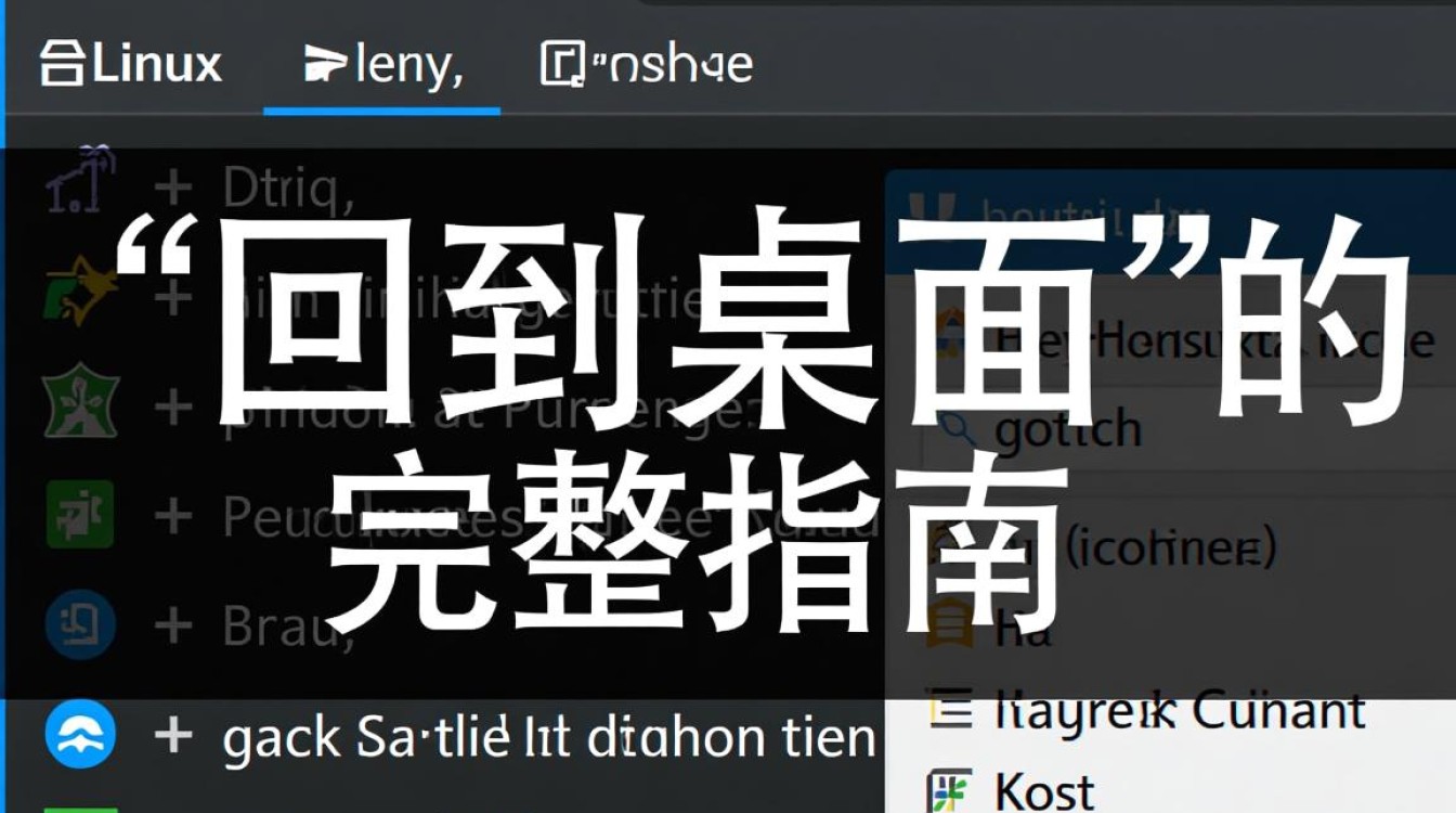 linux回到桌面