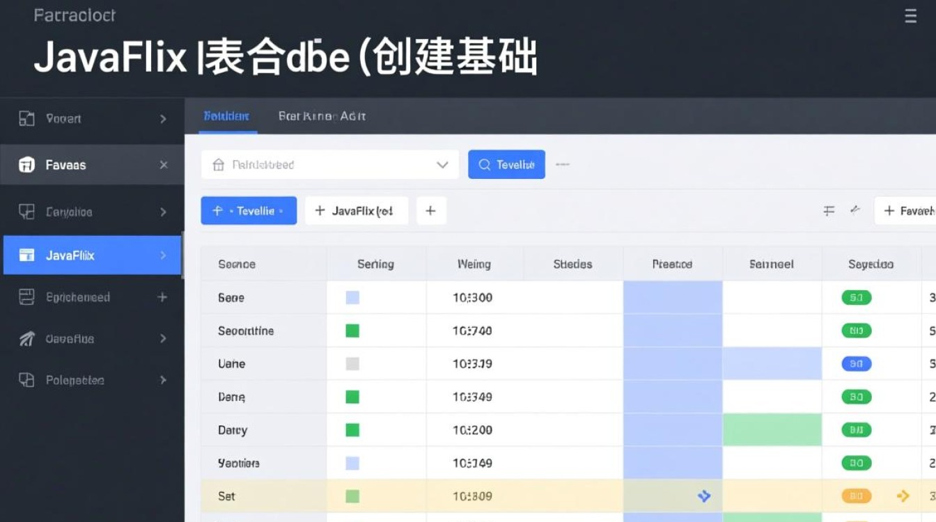 javafx怎么创建表格