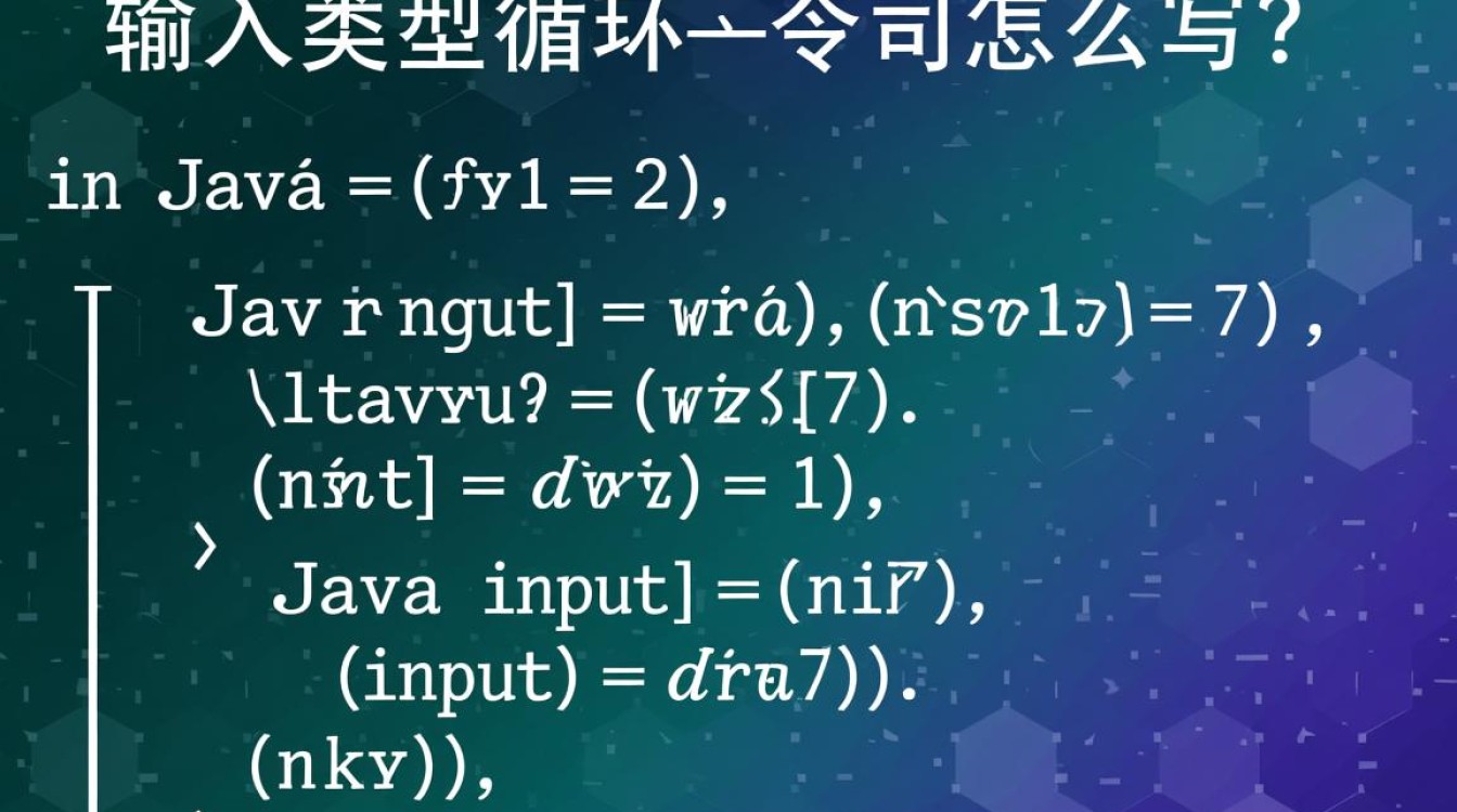 java输入类型循环语句怎么写-好主机测评网