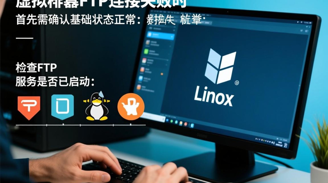 虚拟机FTP连接不上怎么办？需检查网络配置、服务启动及防火墙设置？