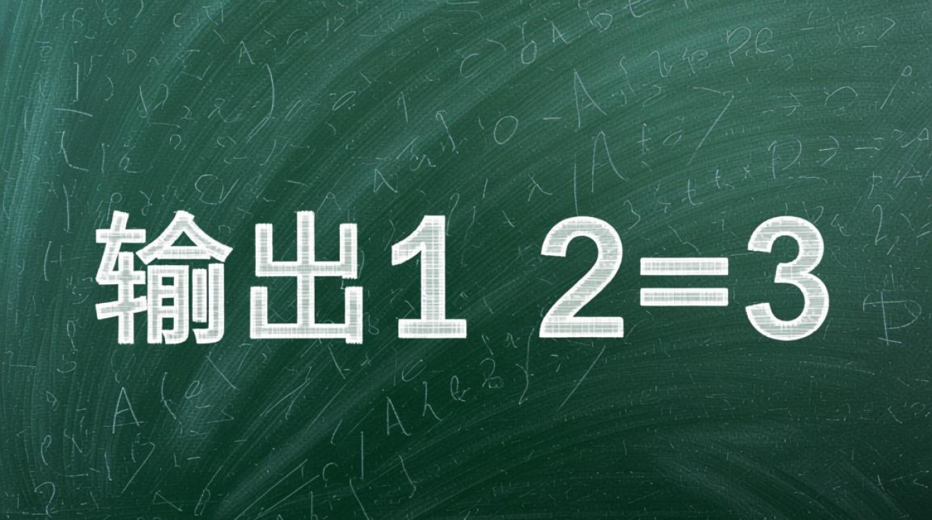 Java中如何编写代码输出1 2=3这个结果？