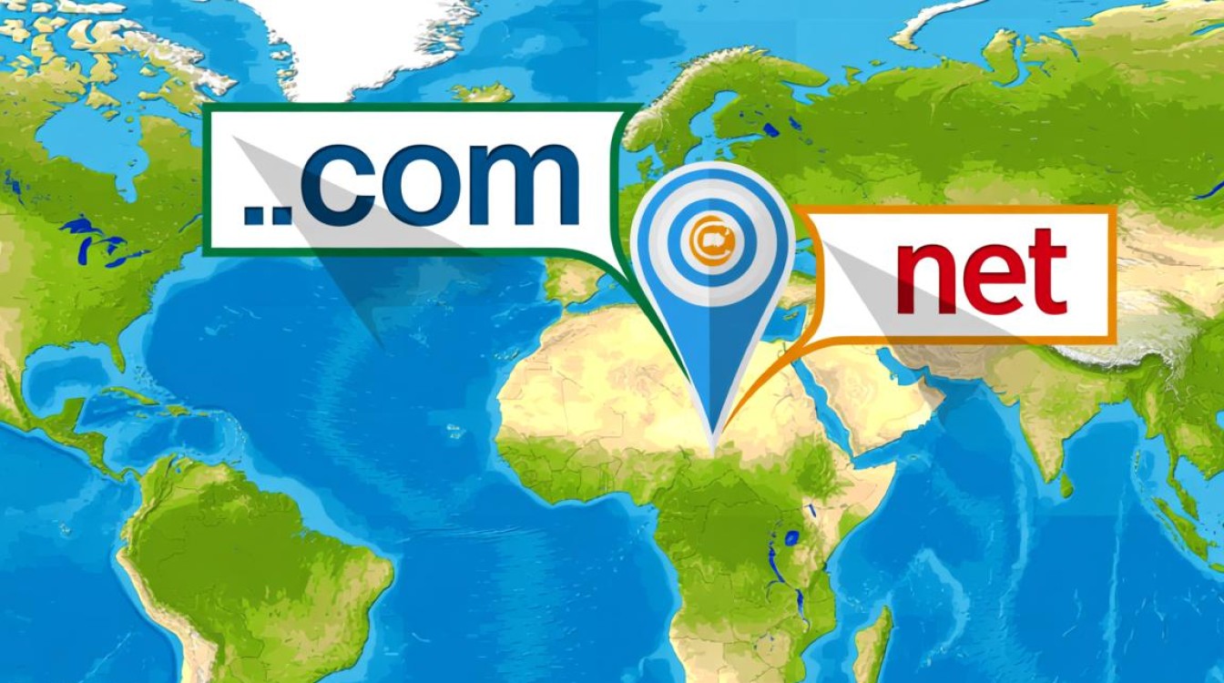 域名cc com net 的区别