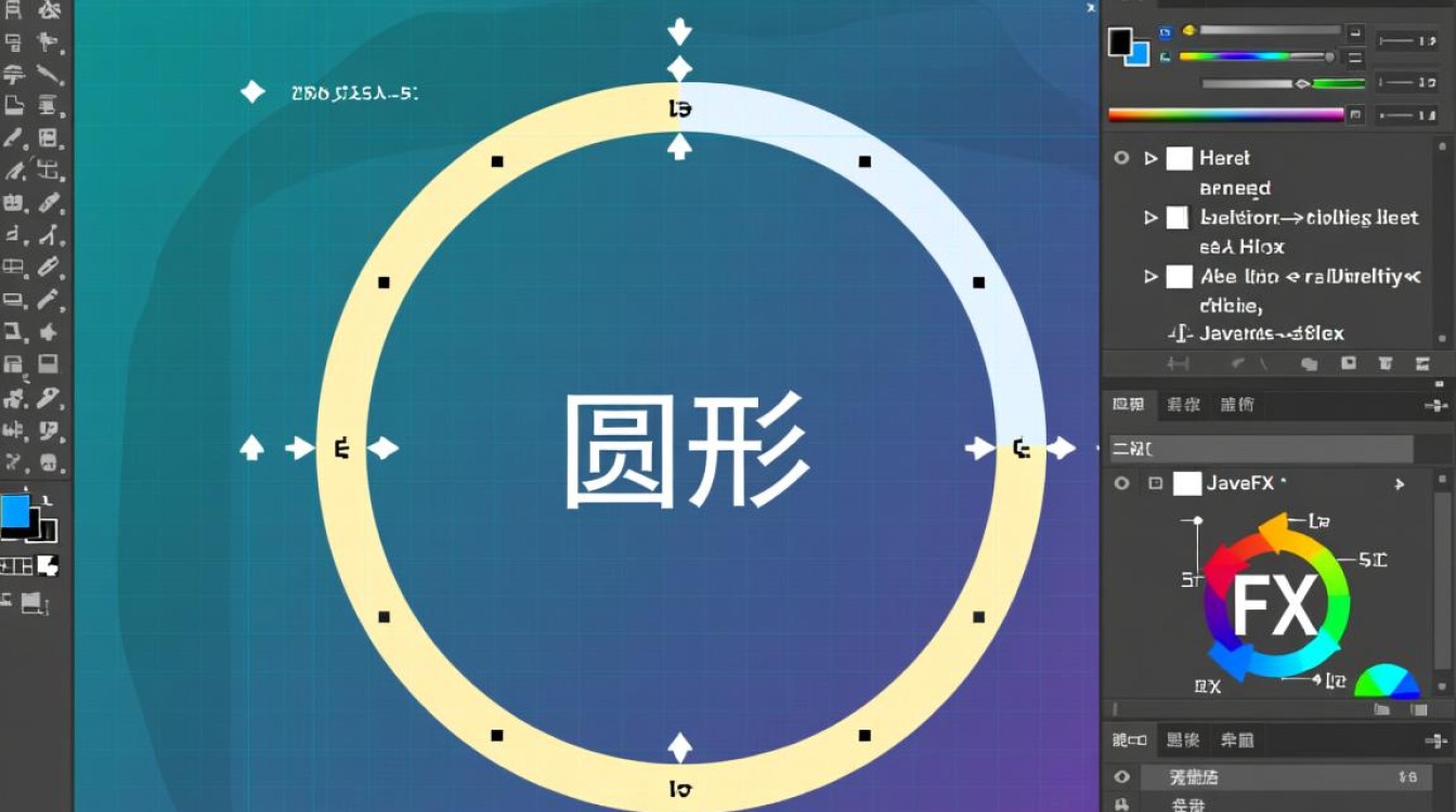 在Java面向对象编程中，如何定义圆形类并实现其属性方法？