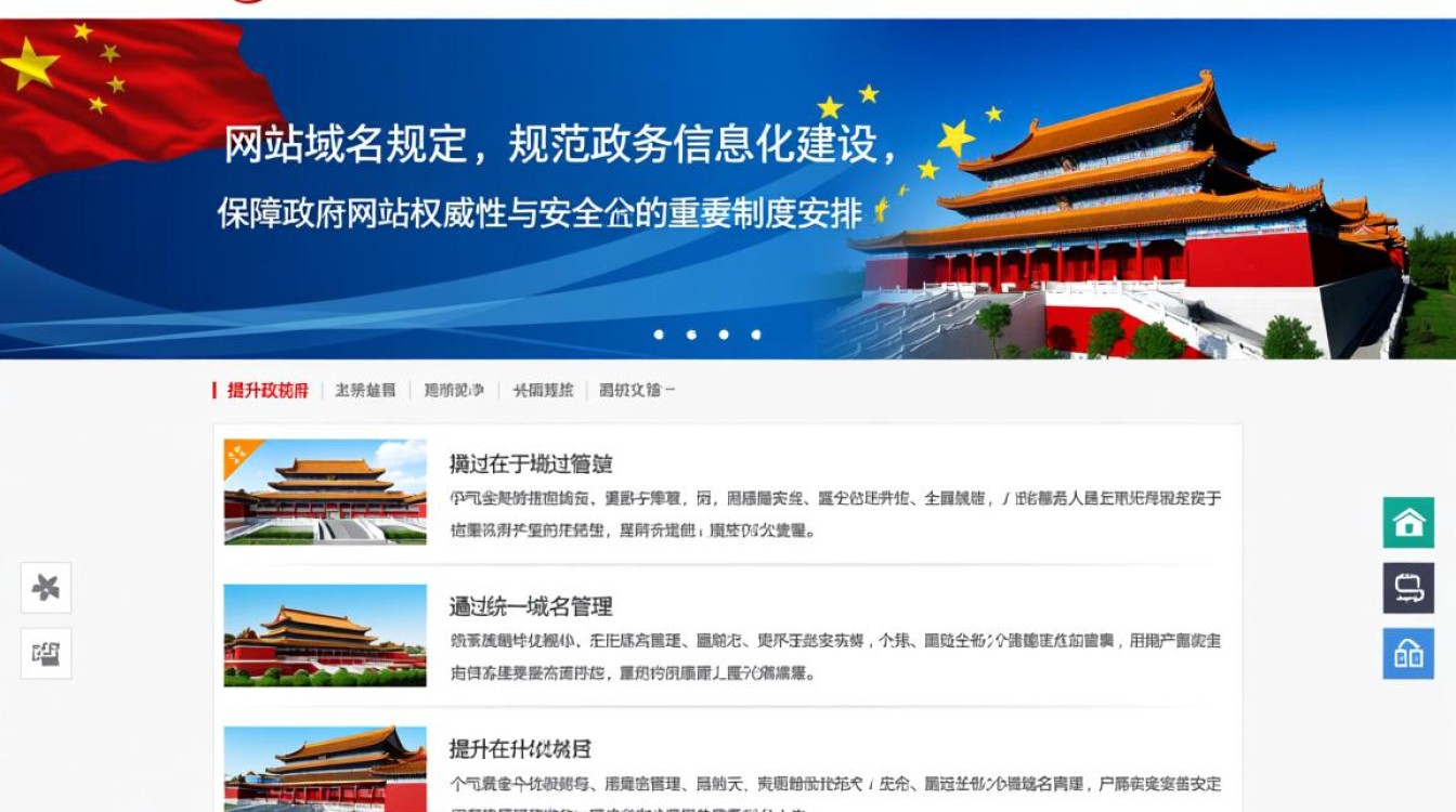 政府网站域名规定