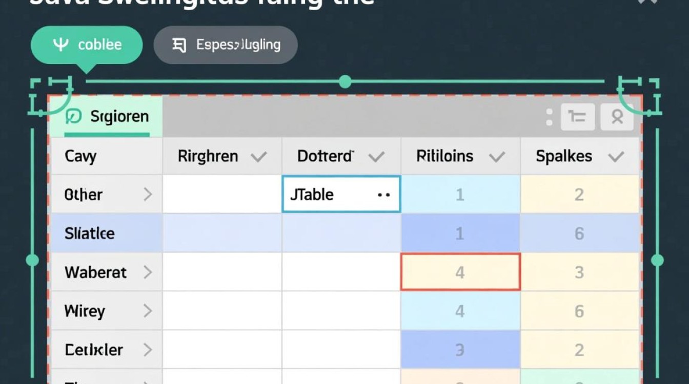 java表格怎么显示边框颜色