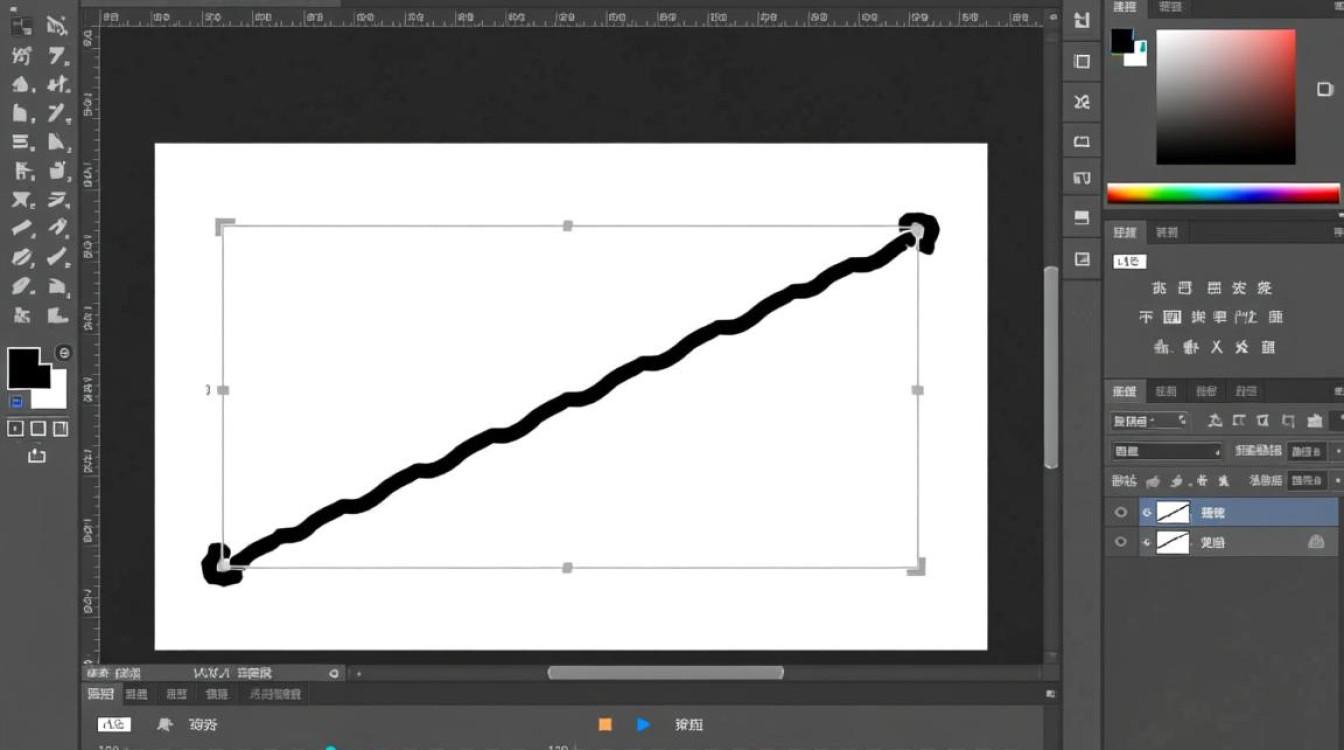 java中怎么动态画直线