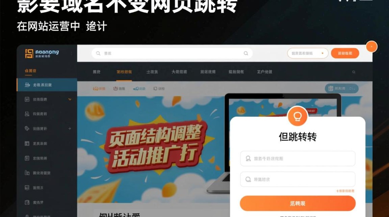 网页跳转代码如何实现跳转后域名保持不变？