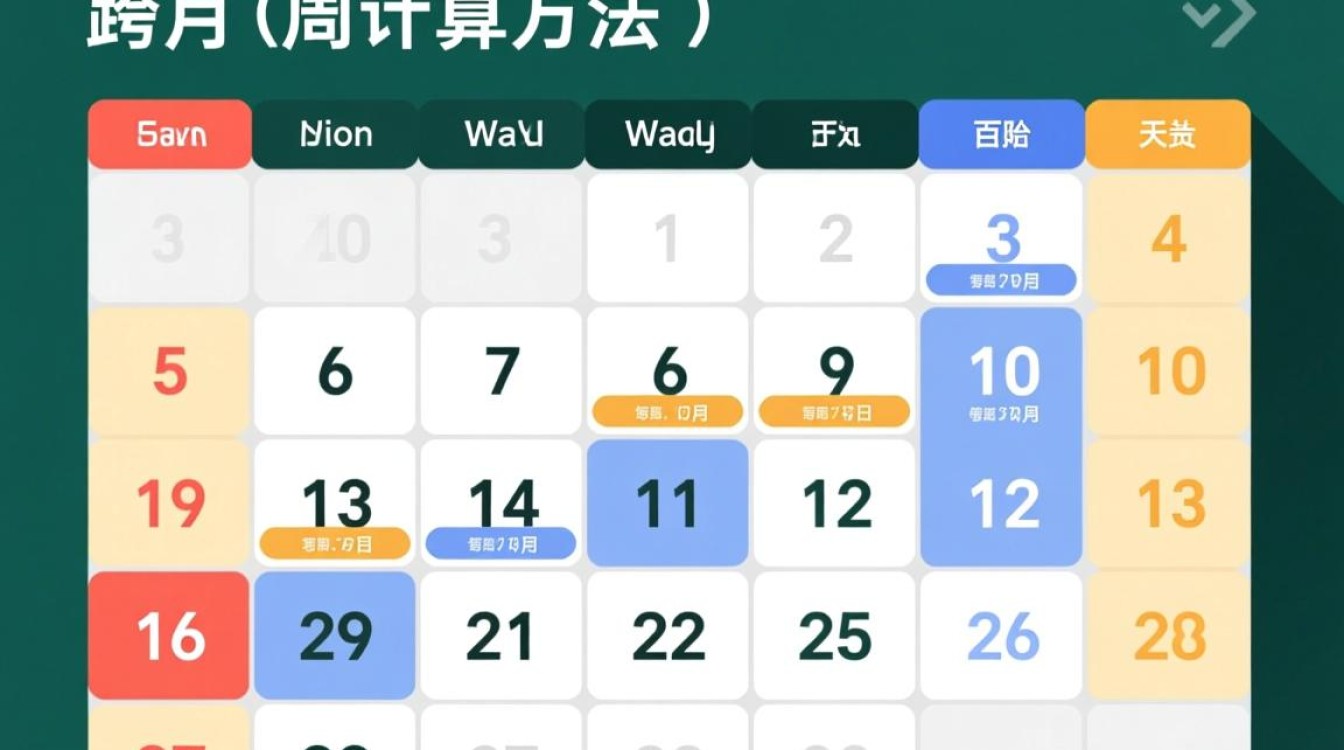 Java中如何精确计算跨越月份的连续周数？